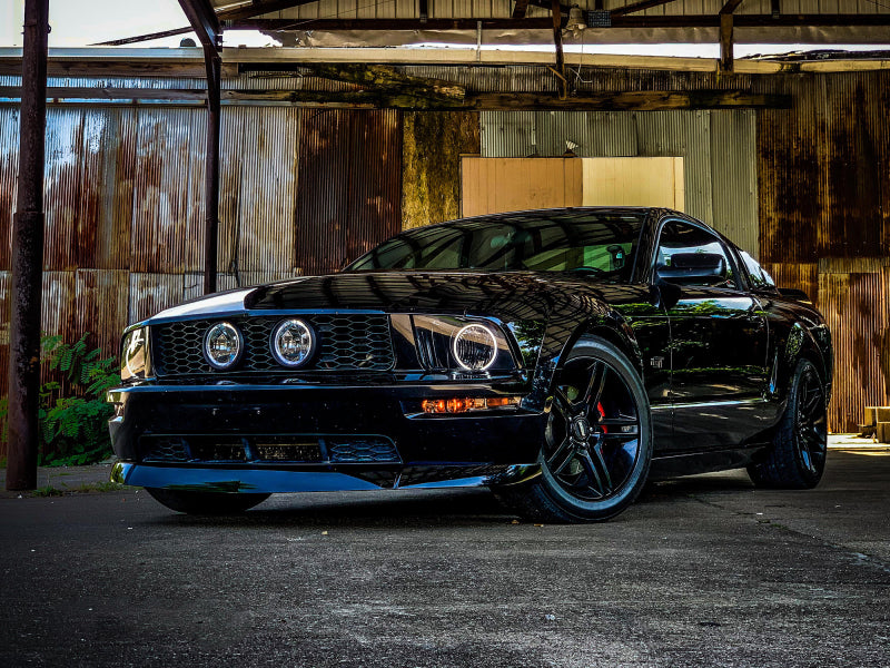 Raxiom 05-09 Ford Mustang GT V6 Axial Series CCFL Halo Projector Headlight- Blk Housing (Smkd Lens) Raxiom Headlights  AXOPROS