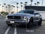 Raxiom 05-09 Ford Mustang GT V6 Axial Series CCFL Halo Projector Headlight- Blk Housing (Smkd Lens) Raxiom Headlights  AXOPROS