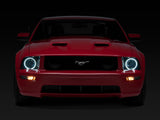Raxiom 05-09 Ford Mustang GT V6 Axial Series CCFL Halo Projector Headlight- Blk Housing (Smkd Lens) Raxiom Headlights  AXOPROS
