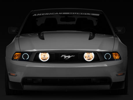 Raxiom 05-12 Ford Mustang GT LED Halo Fog Lights (Chrome) Raxiom Headlights  AXOPROS