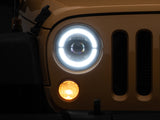 Raxiom 07-18 Jeep Wrangler JK Axial Series LED Headlights- Black Housing (Clear Lens) Raxiom Headlights  AXOPROS