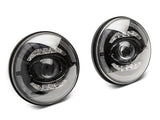Raxiom 07-18 Jeep Wrangler JK Axial Series LED Headlights- Black Housing (Clear Lens) Raxiom Headlights  AXOPROS