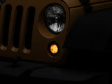 Raxiom 07-18 Jeep Wrangler JK Axial Series LED Turn Signals w/ Halo (Smoked) Raxiom Headlights  AXOPROS