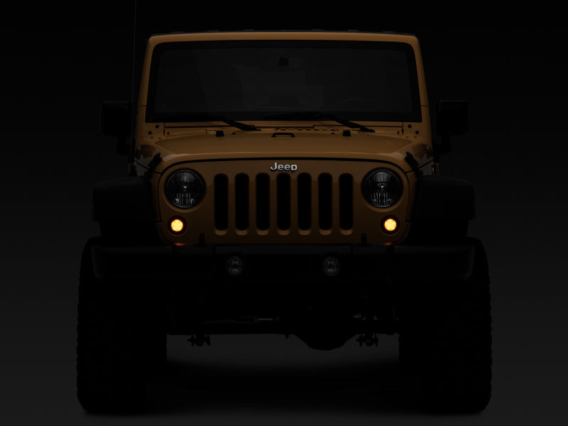 Raxiom 07-18 Jeep Wrangler JK Axial Series LED Turn Signals w/ Halo (Smoked) Raxiom Headlights  AXOPROS