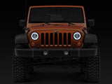 Raxiom 07-18 Jeep Wrangler JK LED Halo Headlights- Chrome Housing (Clear Lens) Raxiom Headlights  AXOPROS