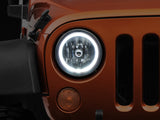 Raxiom 07-18 Jeep Wrangler JK LED Halo Headlights- Chrome Housing (Clear Lens) Raxiom Headlights  AXOPROS