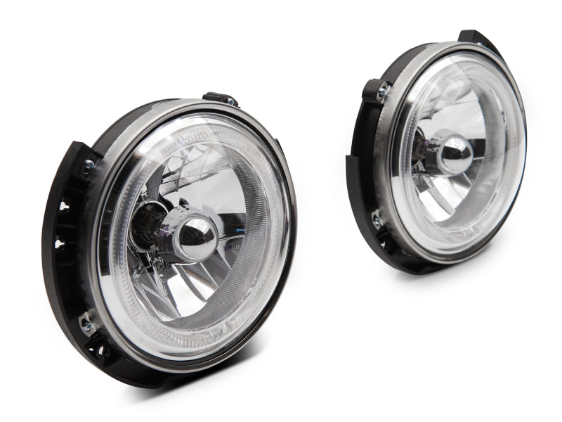 Raxiom 07-18 Jeep Wrangler JK LED Halo Headlights- Chrome Housing (Clear Lens) Raxiom Headlights  AXOPROS