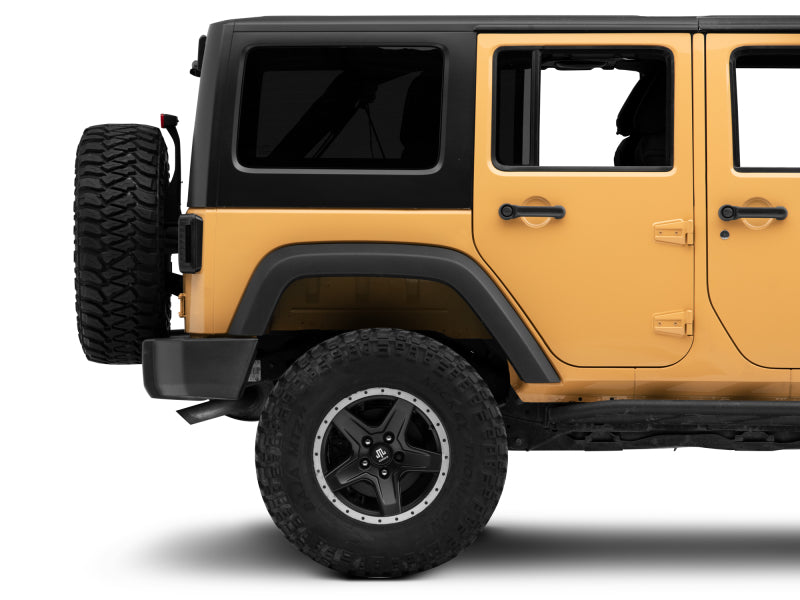 Raxiom 07-18 Jeep Wrangler JK LED Tail Lights- Black Housing (Smoked Lens) Raxiom Tail Lights  AXOPROS