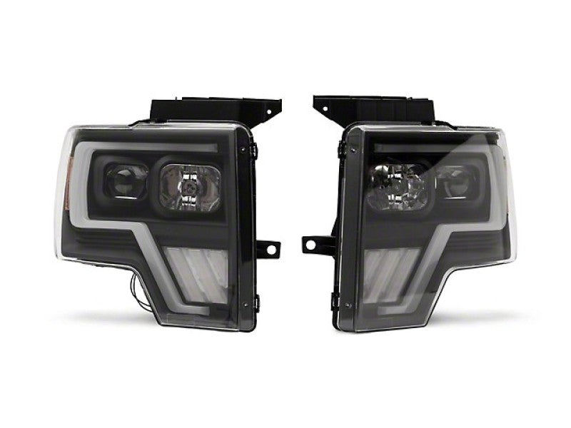Raxiom 09-14 Ford F-150 G4 Projector Headlights- Black Housing (Clear Lens) Raxiom Headlights  AXOPROS