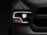 Raxiom 09-18 RAM 1500 LED Halo Projector Headlights- Black Housing (Clear Lens) Raxiom Headlights  AXOPROS