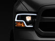 Raxiom 09-18 RAM 1500 LED Halo Projector Headlights- Black Housing (Clear Lens) Raxiom Headlights  AXOPROS