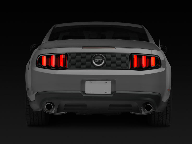 Raxiom 10-12 Ford Mustang Vector V2 LED Tail Lights - Gloss Black Housing (Clear Lens) Raxiom Tail Lights  AXOPROS