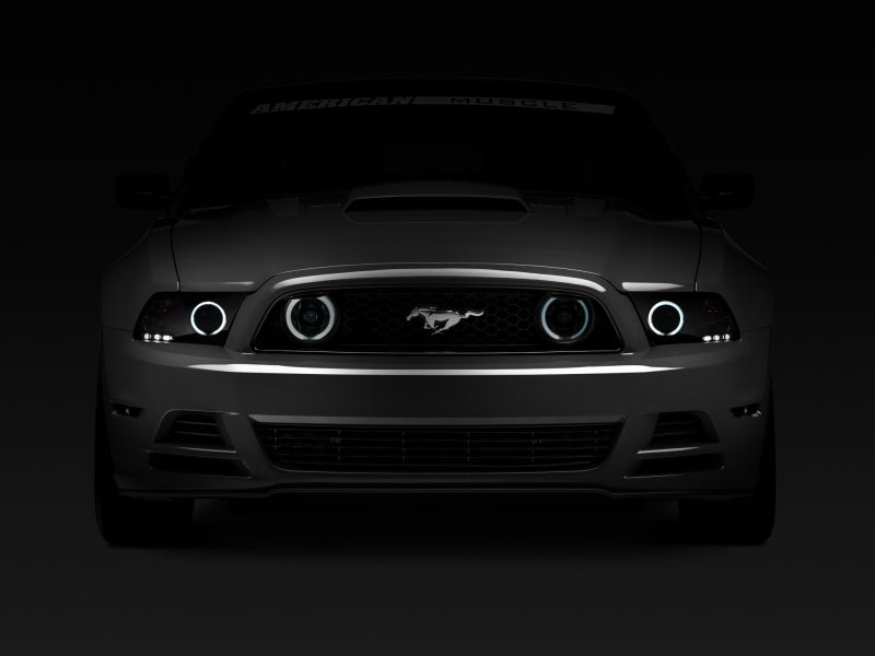 Raxiom 13-14 Ford Mustang GT CCFL Halo Fog Lights (Smoked) Raxiom Headlights  AXOPROS