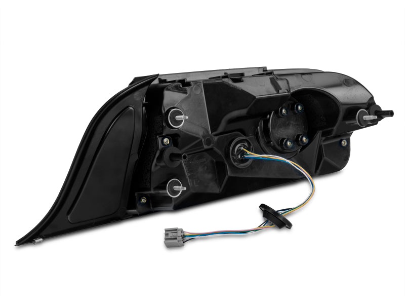 Raxiom 15-22 Ford Mustang Halo LED Tail Lights - Gloss Black Housing (Smoked Lens) Raxiom Tail Lights  AXOPROS