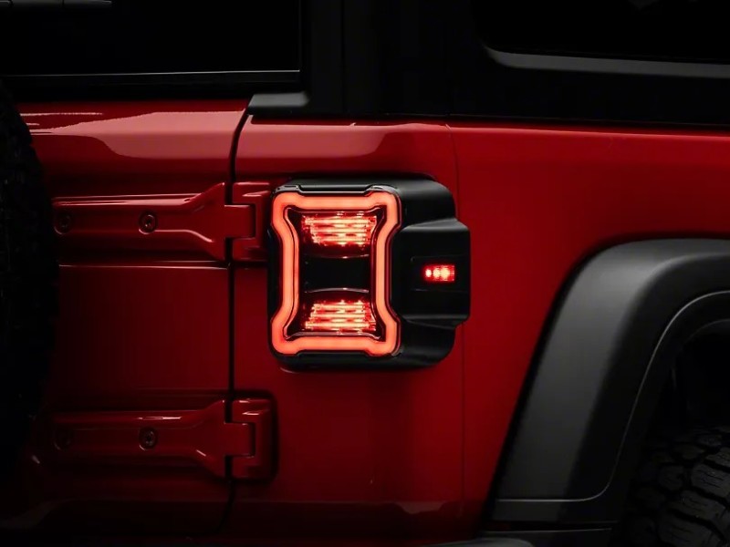 Raxiom 18-22 Jeep Wrangler JL LED Tail Lights- Black Housing (Smoked Lens) Raxiom Tail Lights  AXOPROS