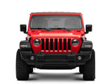 Raxiom 18-22 Jeep Wrangler JL/JT Axial Series LED Headlights- Black Housing (Clear Lens) - AXOPROS