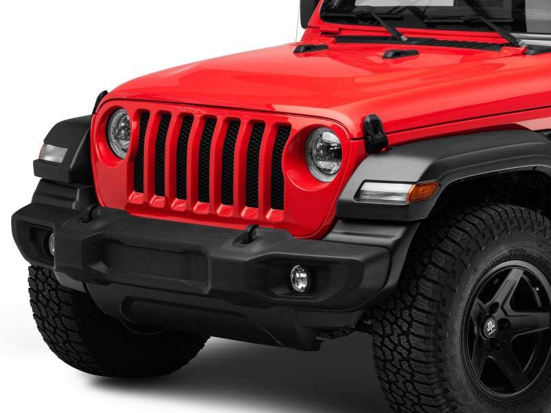 Raxiom 18-22 Jeep Wrangler JL/JT Axial Series LED Headlights- Black Housing (Clear Lens) - AXOPROS