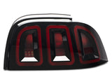 Raxiom 96-98 Ford Mustang Icon LED Tail Lights- Black Housing (Smoked Lens) Raxiom Tail Lights  AXOPROS