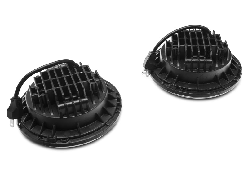 Raxiom 97-18 Jeep Wrangler TJ/JK Axial Series LED Daymaker Headlights- Chrome Housing (Clear Lens) Raxiom Headlights  AXOPROS