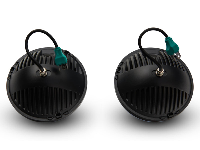 Raxiom 97-18 Jeep Wrangler TJ/JK Axial Series LED Headlights- Black Housing (Clear Lens) Raxiom Headlights  AXOPROS