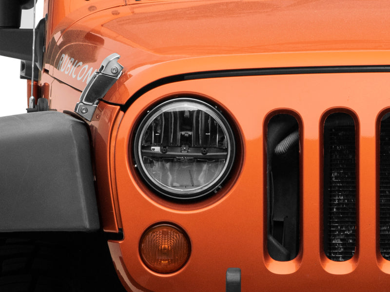 Raxiom 97-18 Jeep Wrangler TJ/JK Axial Series LED Headlights- Black Housing (Clear Lens) Raxiom Headlights  AXOPROS