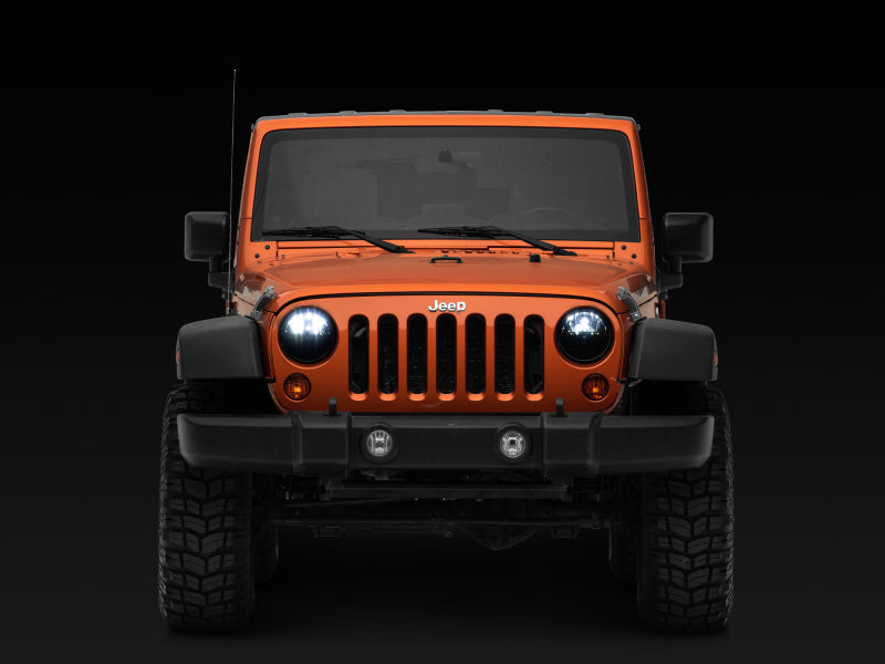 Raxiom 97-18 Jeep Wrangler TJ/JK Axial Series LED Headlights- Black Housing (Clear Lens) Raxiom Headlights  AXOPROS