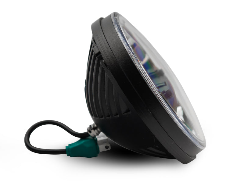 Raxiom 97-18 Jeep Wrangler TJ/JK Axial Series LED Headlights- Black Housing (Clear Lens) Raxiom Headlights  AXOPROS