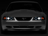 Raxiom 99-04 Ford Mustang Dual LED Halo Projector Headlights- Black Housing (Smoked Lens) Raxiom Headlights  AXOPROS