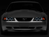 Raxiom 99-04 Ford Mustang Dual LED Halo Projector Headlights- Black Housing (Smoked Lens) Raxiom Headlights  AXOPROS