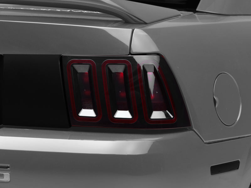 Raxiom 99-04 Ford Mustang Excluding 99-01 Cobra Icon LED Tail Lights- Black Housing (Smoked Lens) Raxiom Tail Lights  AXOPROS