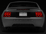 Raxiom 99-04 Ford Mustang Excluding 99-01 Cobra Icon LED Tail Lights- Black Housing (Smoked Lens) Raxiom Tail Lights  AXOPROS
