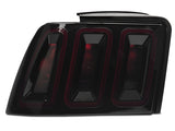 Raxiom 99-04 Ford Mustang Excluding 99-01 Cobra Icon LED Tail Lights- Black Housing (Smoked Lens) Raxiom Tail Lights  AXOPROS