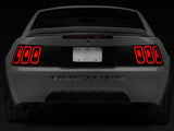 Raxiom 99-04 Ford Mustang Excluding 99-01 Cobra Icon LED Tail Lights- Black Housing (Smoked Lens) Raxiom Tail Lights  AXOPROS