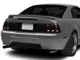 Raxiom 99-04 Ford Mustang Excluding 99-01 Cobra Icon LED Tail Lights- Black Housing (Smoked Lens) Raxiom Tail Lights  AXOPROS