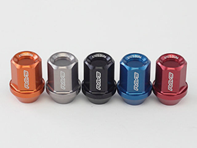 Rays Dura-Nut L32 Straight Type 12x1.25 Lug Nut Set 16 Lug 4 Lock Set - Black Rays Lug Nuts  AXOPROS