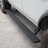 RealTruck 21-24 Ford Bronco 4dr VoltStep Electric Running Board Kit (No Drill) - Tex. Blk Go Rhino Running Boards  AXOPROS