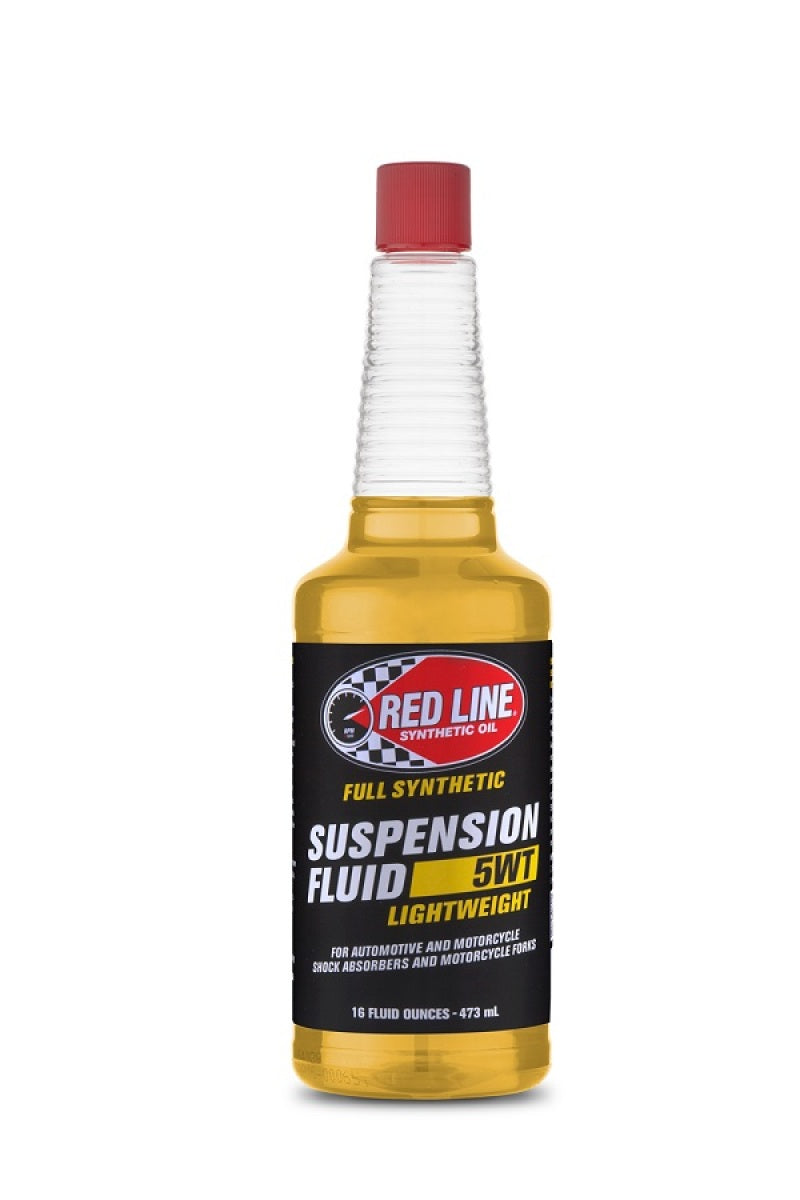 Red Line LightWeight 5WT Suspension Fluid - 16oz. Red Line Hydraulic Oils  AXOPROS