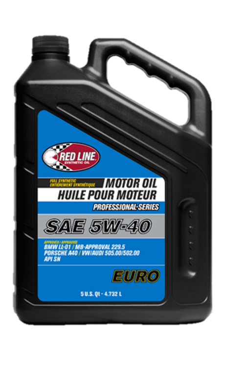Red Line Pro-Series Euro 5W40 Motor Oil - 5 Quart Red Line Motor Oils  AXOPROS