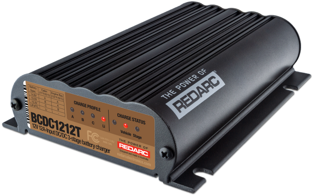 REDARC DC/DC 3-Stage Vehicle to Trailer Battery Charger - 12V 12A REDARC Battery Chargers  AXOPROS