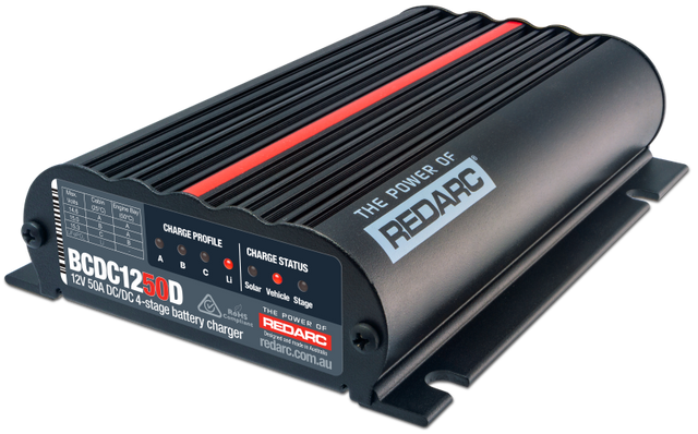 REDARC DC/DC 4-Stage In-Vehicle Battery Charger - 12V 50A REDARC Battery Chargers  AXOPROS