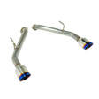 Remark 2014+ Infiniti Q50 Axle Back Exhaust w/Burnt Stainless Double Wall Tip Remark Axle Back  AXOPROS