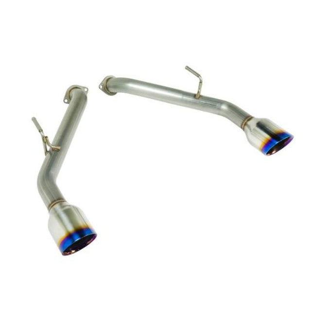 Remark 2014+ Infiniti Q50 Axle Back Exhaust w/Burnt Stainless Double Wall Tip Remark Axle Back  AXOPROS