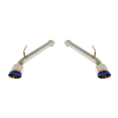 Remark 2017+ Infiniti Q60 Axle Back Exhaust w/Burnt Stainless Double Wall Tip Remark Axle Back  AXOPROS