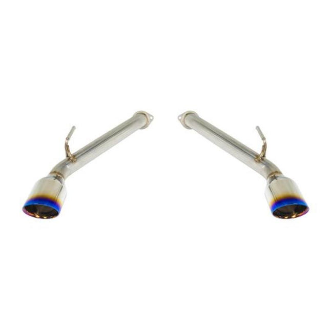 Remark 2017+ Infiniti Q60 Axle Back Exhaust w/Burnt Stainless Double Wall Tip Remark Axle Back  AXOPROS