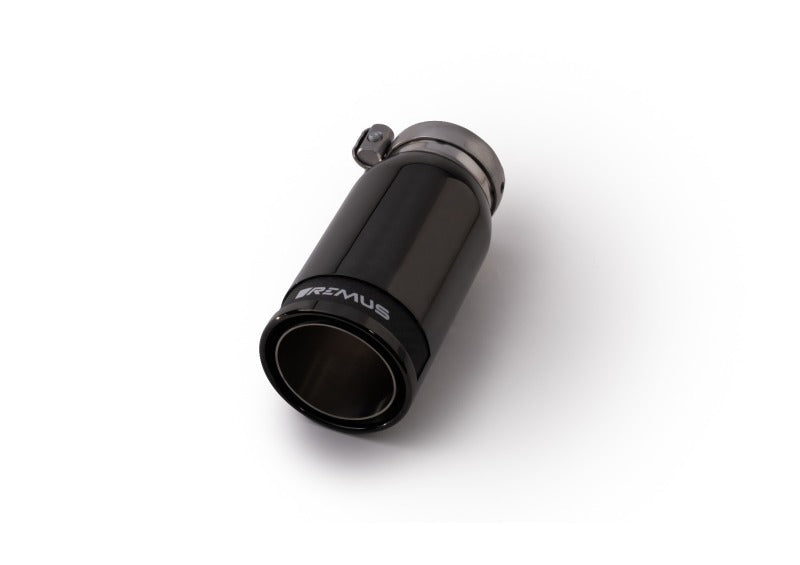 Remus Universal Sport Exhaust 84mm Blk Chrm Straight w/Carbon Insert & Adj Clamp Tail Pipe (Single) Remus Tail Pipes  AXOPROS
