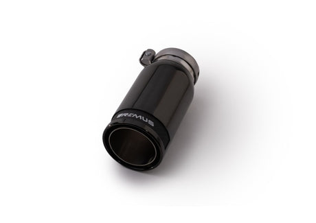 Remus Universal Sport Exhaust 84mm Blk Chrm Straight w/Carbon Insert & Adj Clamp Tail Pipe (Single) Remus Tail Pipes  AXOPROS