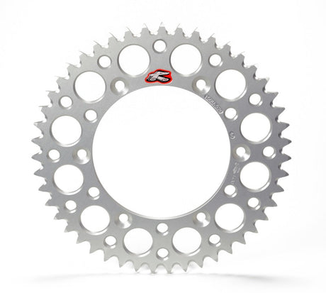 Renthal 06-23 Yamaha YFM250/700 Raptor/ YFZ450/R Rear Grooved Sprocket - Silver 520-40 Teeth Renthal Sprockets  AXOPROS