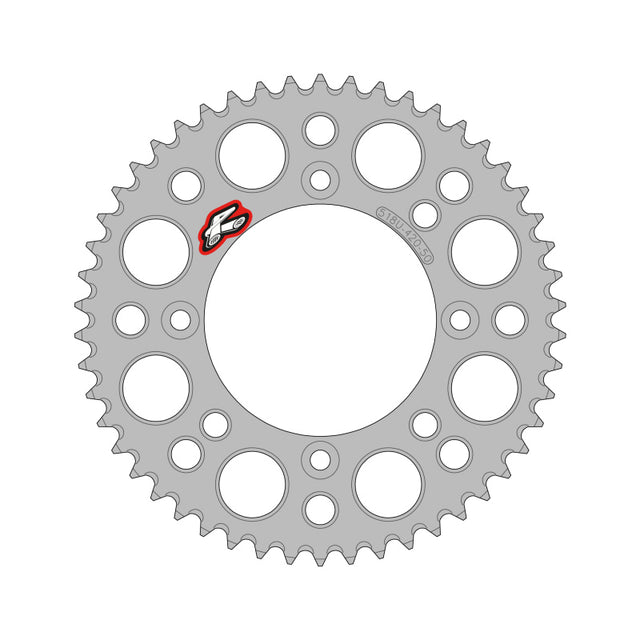 Renthal 2025 KTM 65 Rear Chain Wheel - Silver 420-50GP Teeth Renthal Sprockets  AXOPROS