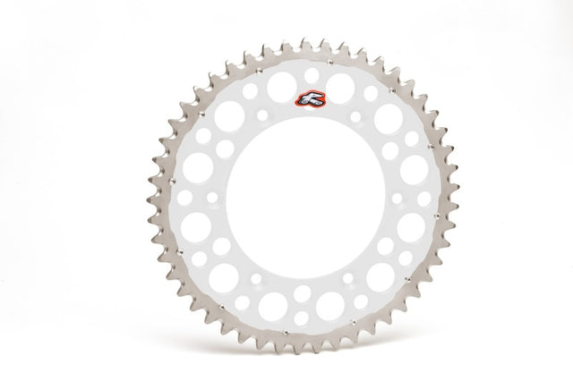 Renthal 23-24 Husqvarna FX350-450/ KTM 350 XC-F Rear Twinring - Silver 520-47P Teeth Renthal Sprockets  AXOPROS