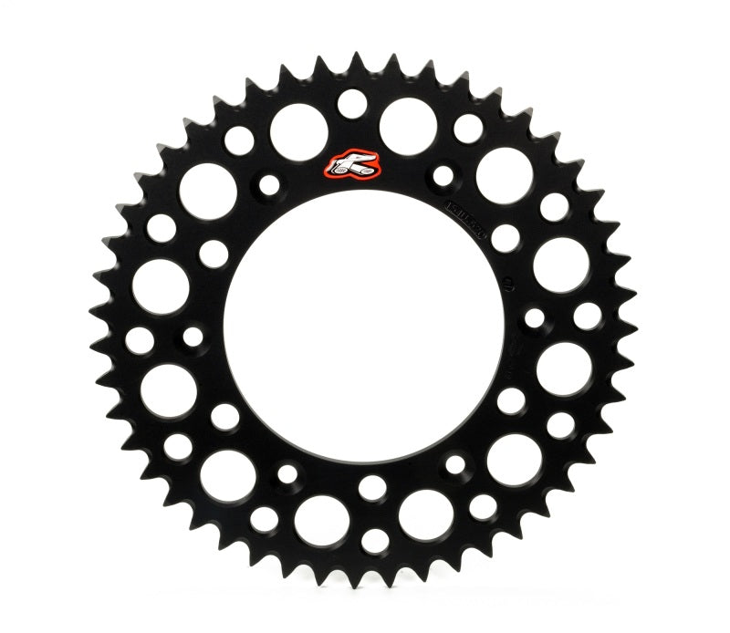 Renthal 94-23 Kaw KX125/250/F/450/F/X/ KLX250-450F/R Rear Grooved Sprocket - Black 520-50P Teeth Renthal Sprockets  AXOPROS